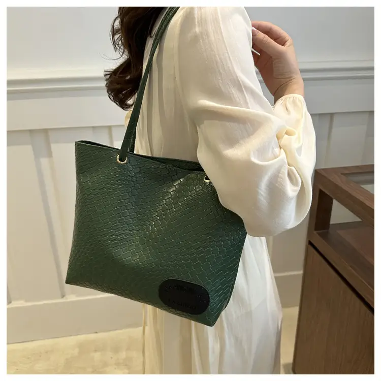 Women Woven Tan Shoulder Bag 2024 Spring Summer — feature 19