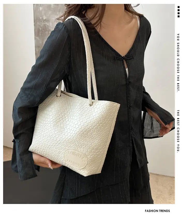 Women Woven Tan Shoulder Bag 2024 Spring Summer — feature 2