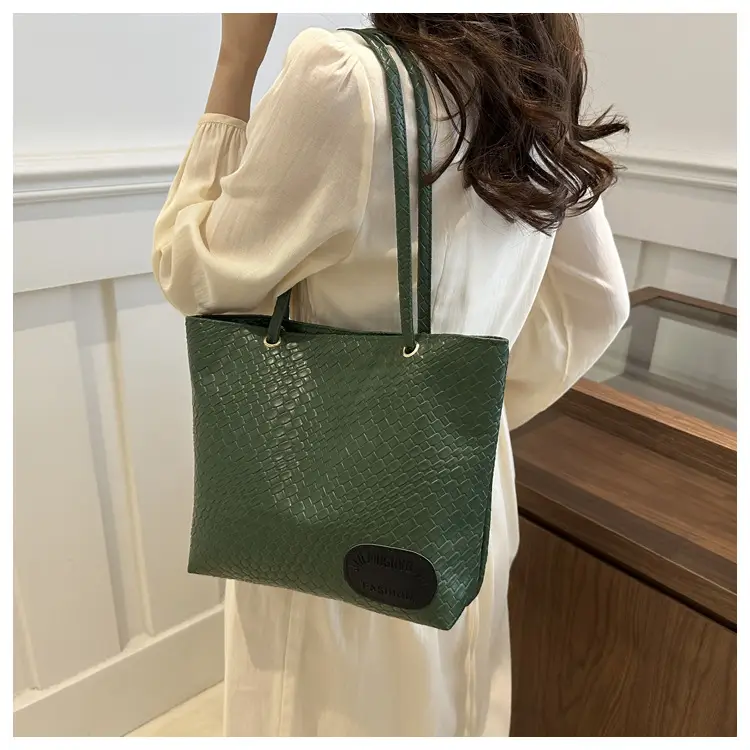 Women Woven Tan Shoulder Bag 2024 Spring Summer — feature 20