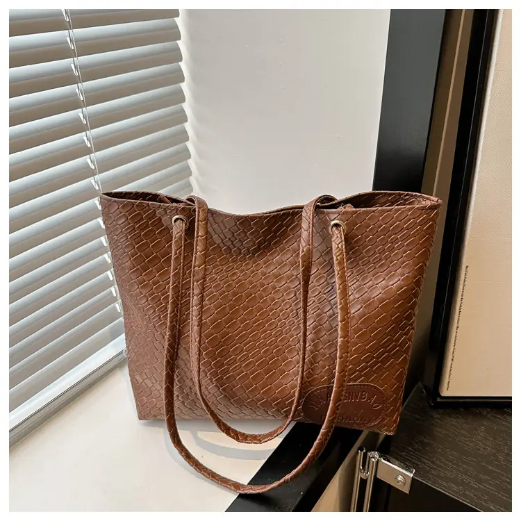 Women Woven Tan Shoulder Bag 2024 Spring Summer — feature 28