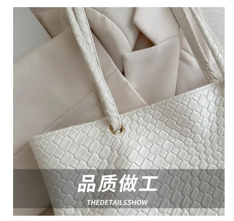 Women Woven Tan Shoulder Bag 2024 Spring Summer — feature 5