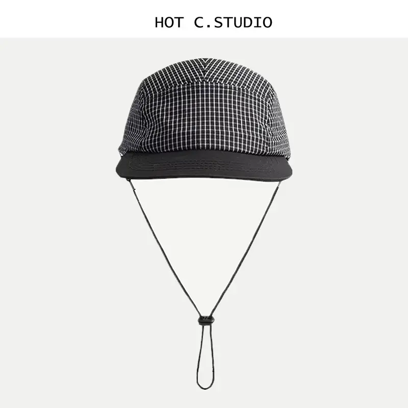 Women Duck Tongue Hat with Drawstring Sunscreen - Image 2