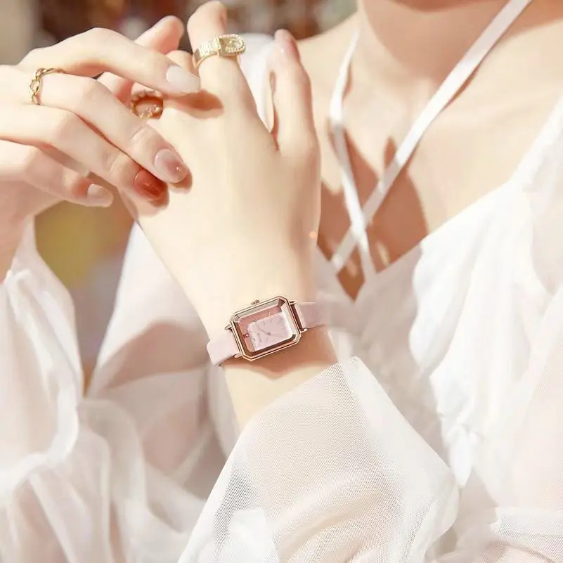 Women's Pink Quartz Wristwatch with Rose Gold Dial - Image 3