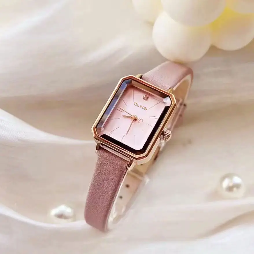 Women's Pink Quartz Wristwatch with Rose Gold Dial - Image 5