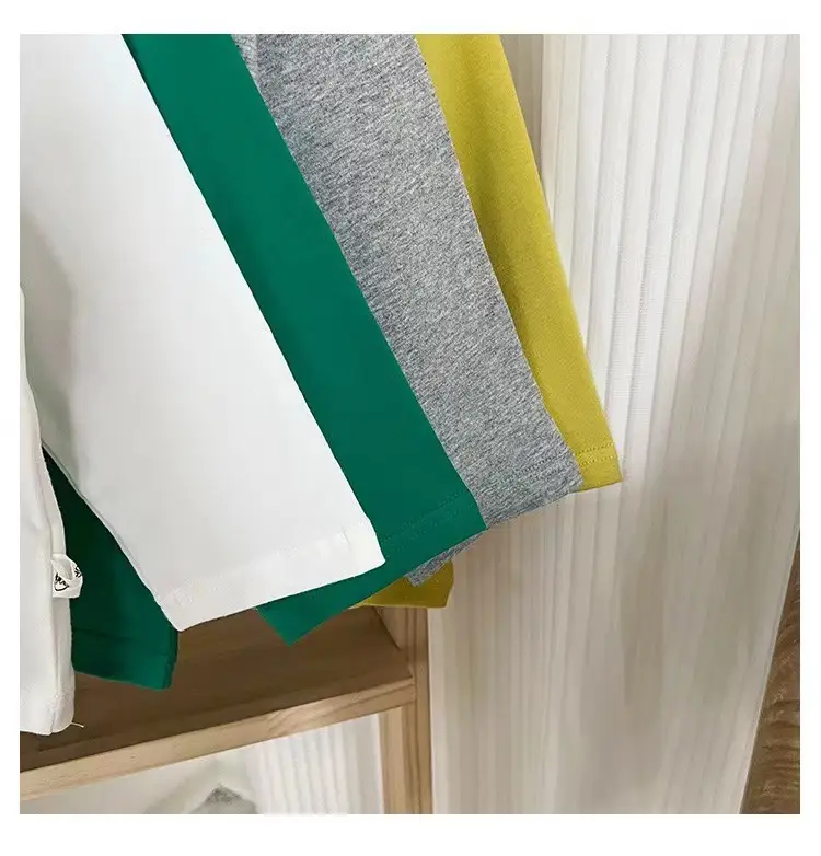 Boys Cotton Study Print T-Shirt Green White Yellow — feature 9