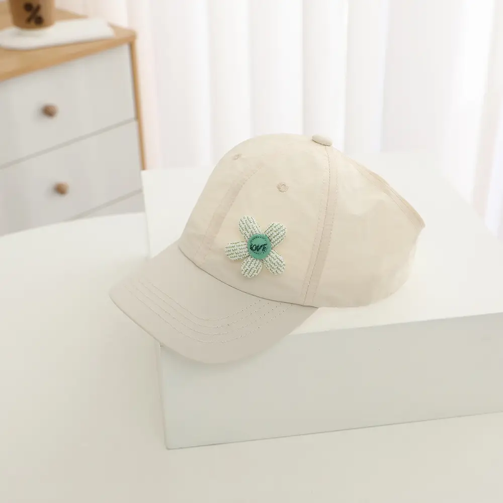 Girls Yellow Flower Sunglasses Cap Summer Hat - Image 4