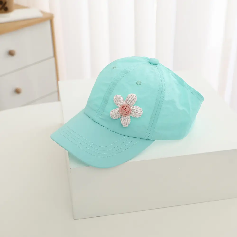 Girls Yellow Flower Sunglasses Cap Summer Hat - Image 6
