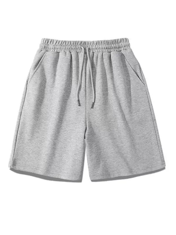Men's Grey Loose Fit Casual Shorts Summer Wear