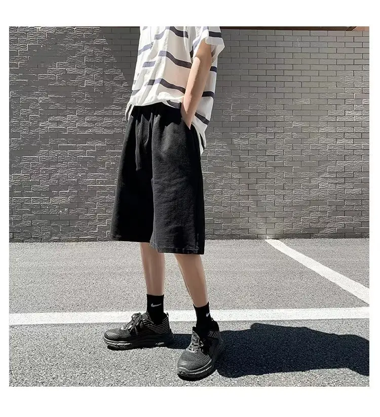 Men's Grey Loose Fit Casual Shorts Summer Wear — feature 10