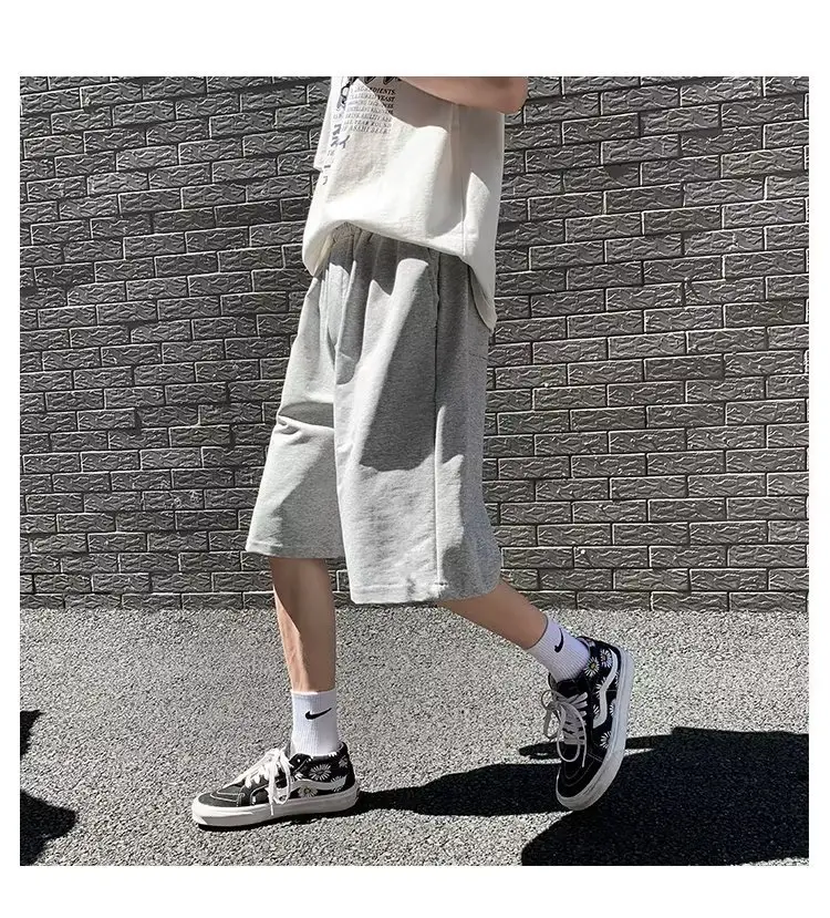 Men's Grey Loose Fit Casual Shorts Summer Wear — feature 19