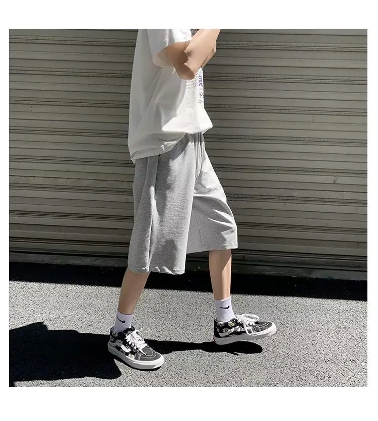 Men's Grey Loose Fit Casual Shorts Summer Wear — feature 23