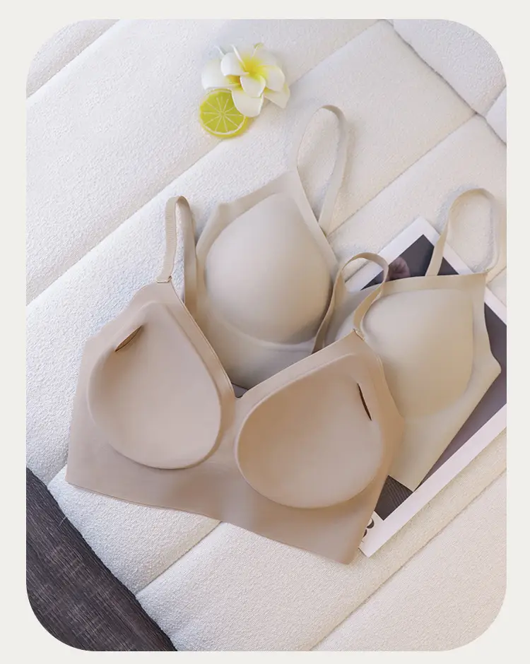 Liquid Foundation Invisible Dressing Pervious Summer Clouds Underwear No Size Large Chest Small Sports Seamless Vest Bra — feature 5