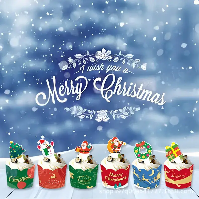 New Christmas Decorative Cup Set of 6 - Image 5