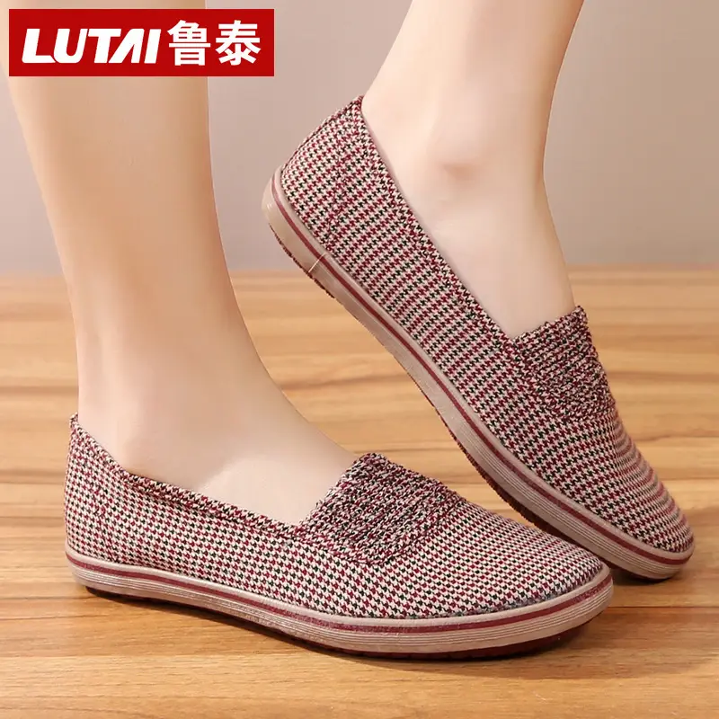 Lutai Women's Shoes Soft Sole Not Tired Feet Casual Shoes Mom Shoes Work Shoes Flat Shoes Slip-on Lazy Shoes Women's Shoes - Image 6