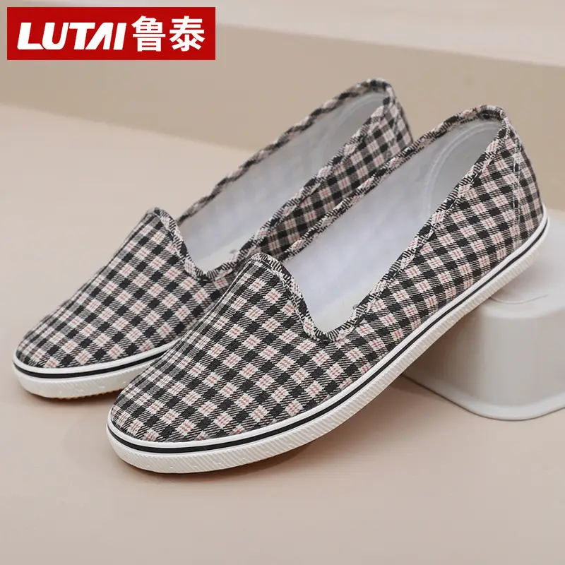 Lutai Women's Shoes Soft Sole Not Tired Feet Casual Shoes Mom Shoes Work Shoes Flat Shoes Slip-on Lazy Shoes Women's Shoes - Image 9