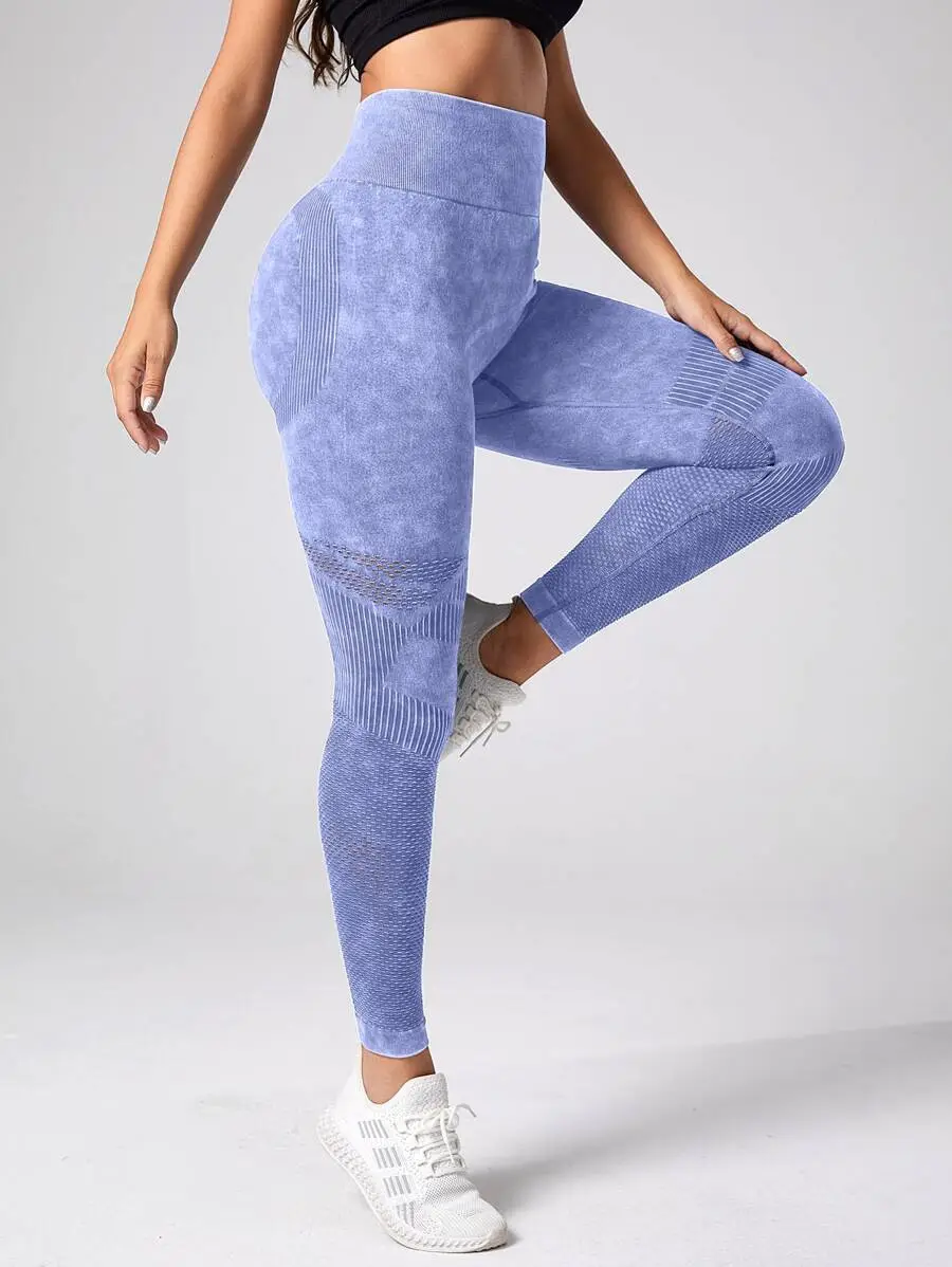 High Elastic Wash Frosted Yoga Pants for Women