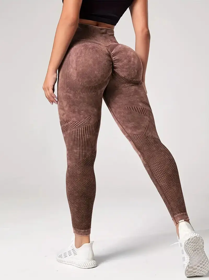 High Elastic Wash Frosted Yoga Pants for Women