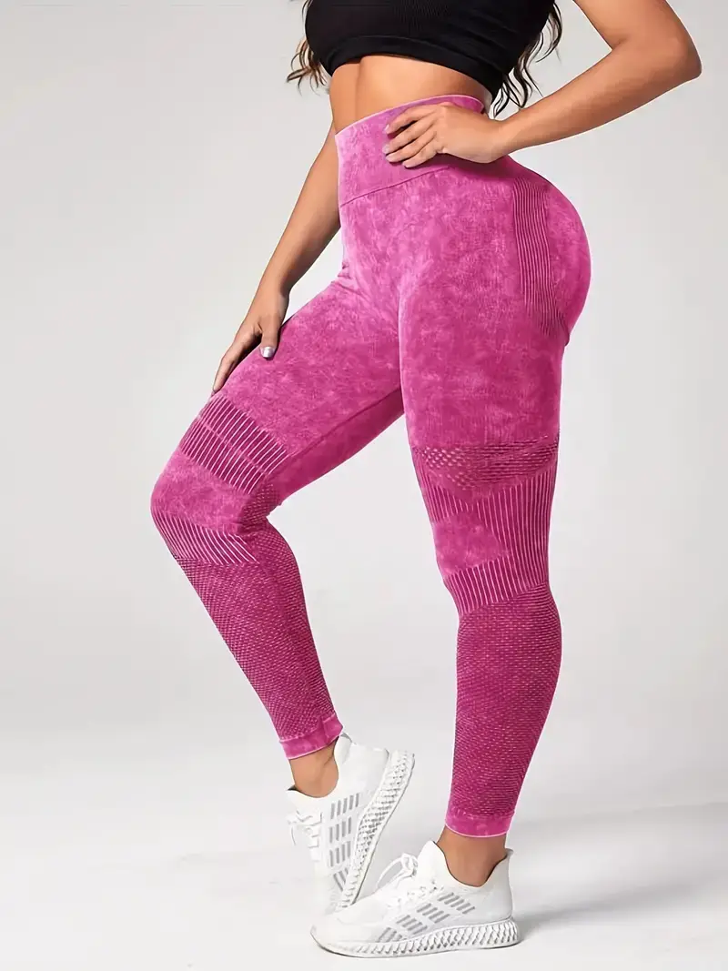 High Elastic Wash Frosted Yoga Pants for Women