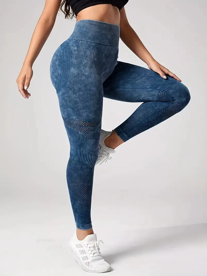 High Elastic Wash Frosted Yoga Pants for Women