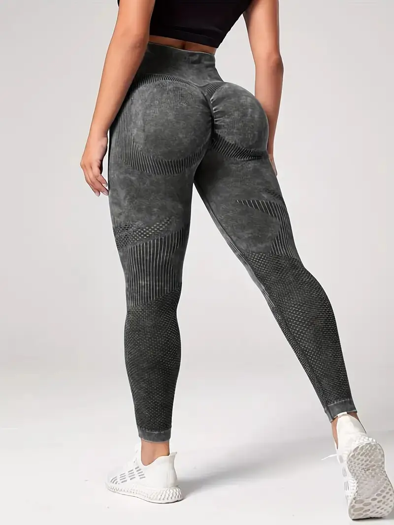 High Elastic Wash Frosted Yoga Pants for Women