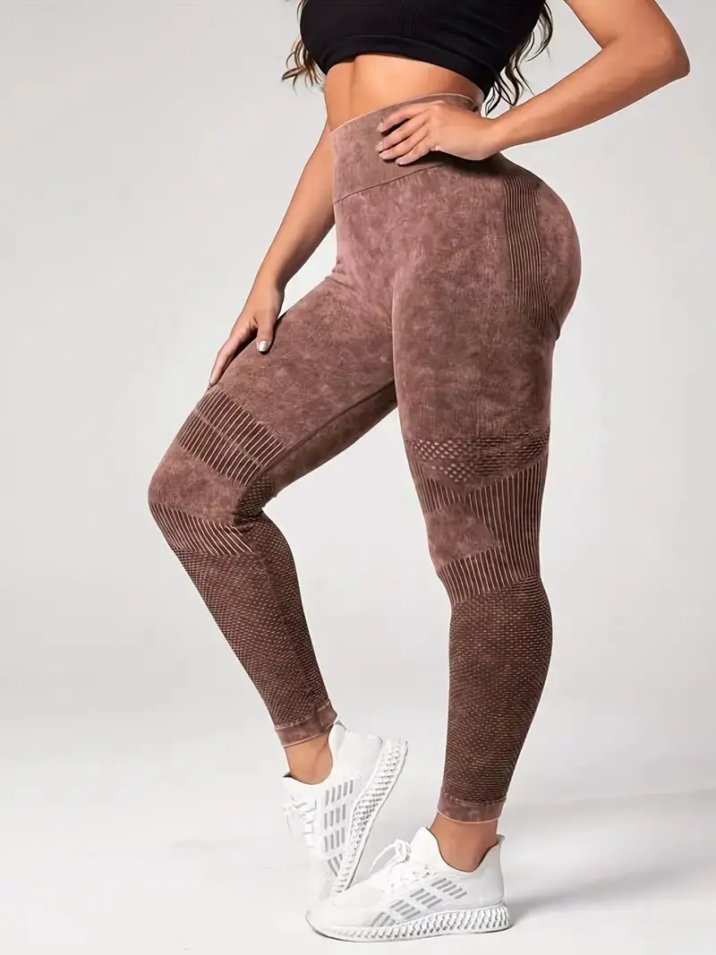 High Elastic Wash Frosted Yoga Pants for Women