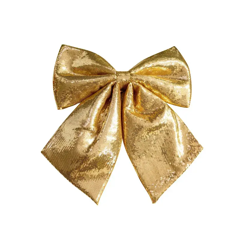 Pink Sequins Cross Border Christmas Bow 40cm Large - Image 24