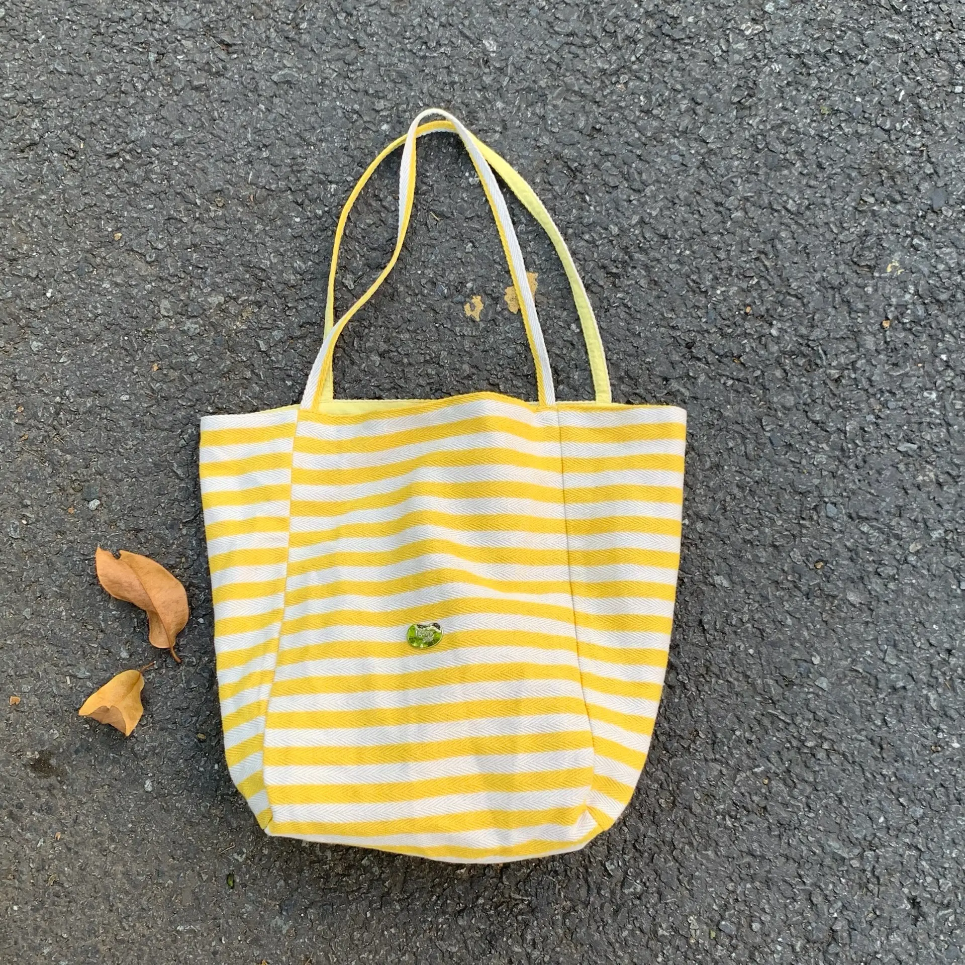 Red Striped Korean Style Ins Tote Bag Large Capacity
