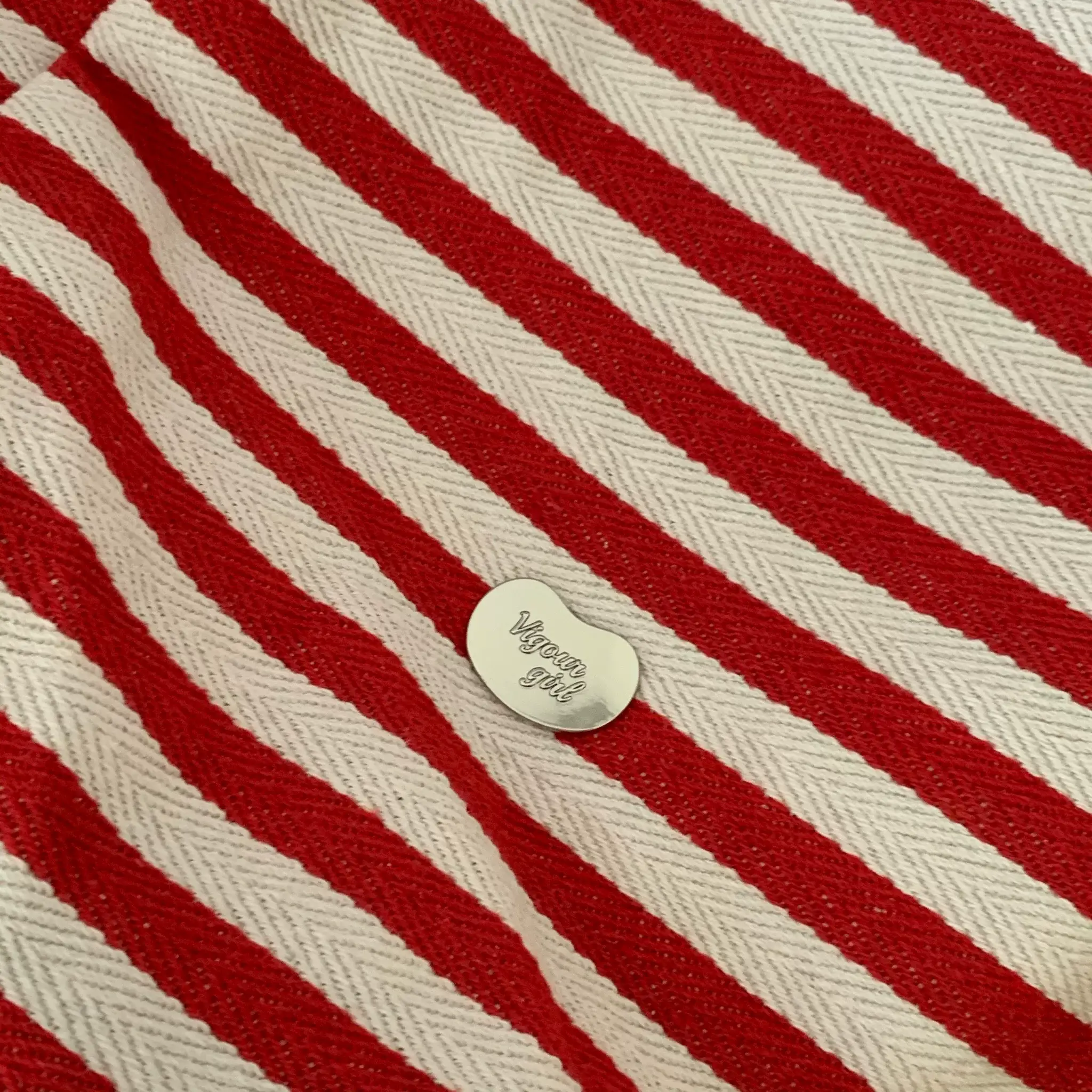 Red Striped Korean Style Ins Tote Bag Large Capacity — feature 5