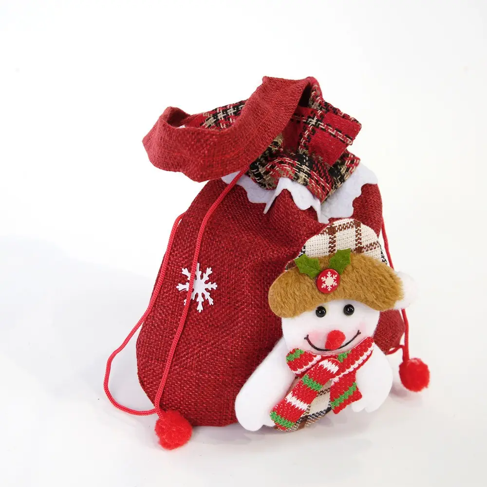 Christmas Candy Bag Tote Bag Drawstring Pouch Cartoon Apple — feature 10
