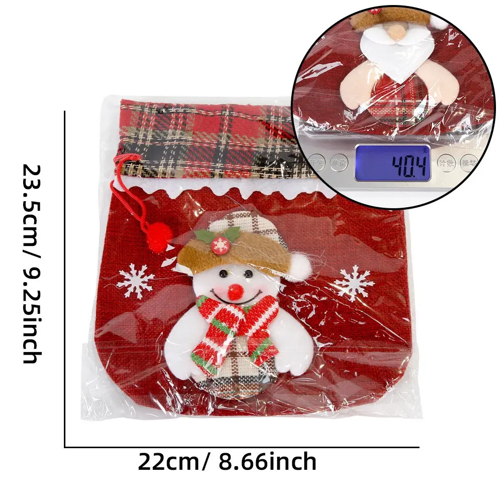 Christmas Candy Bag Tote Bag Drawstring Pouch Cartoon Apple — feature 12