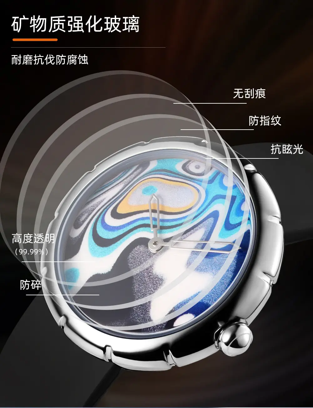 Men's Famous Brand Casual Blue Dial Watch — feature 11