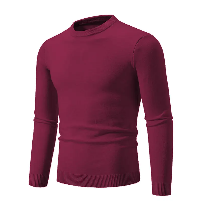 Men's Black Retro Round Neck Sweater - Image 11