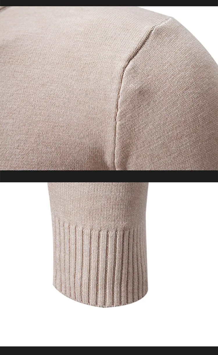 Men's Black Retro Round Neck Sweater — feature 13