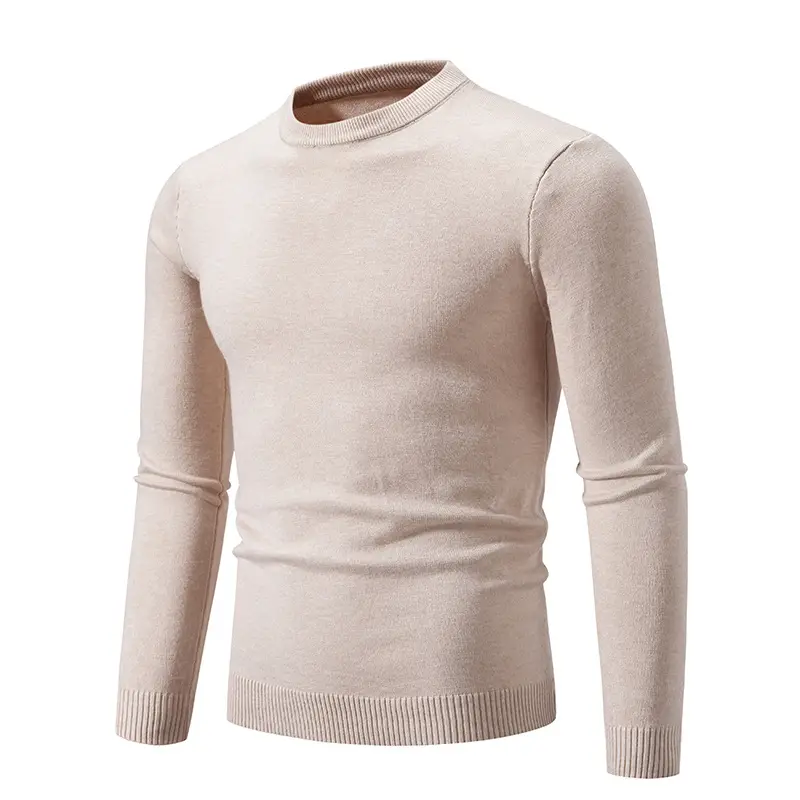 Men's Black Retro Round Neck Sweater - Image 2