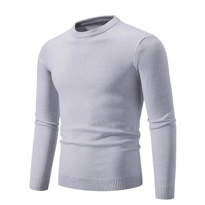 Men's Black Retro Round Neck Sweater - Image 4