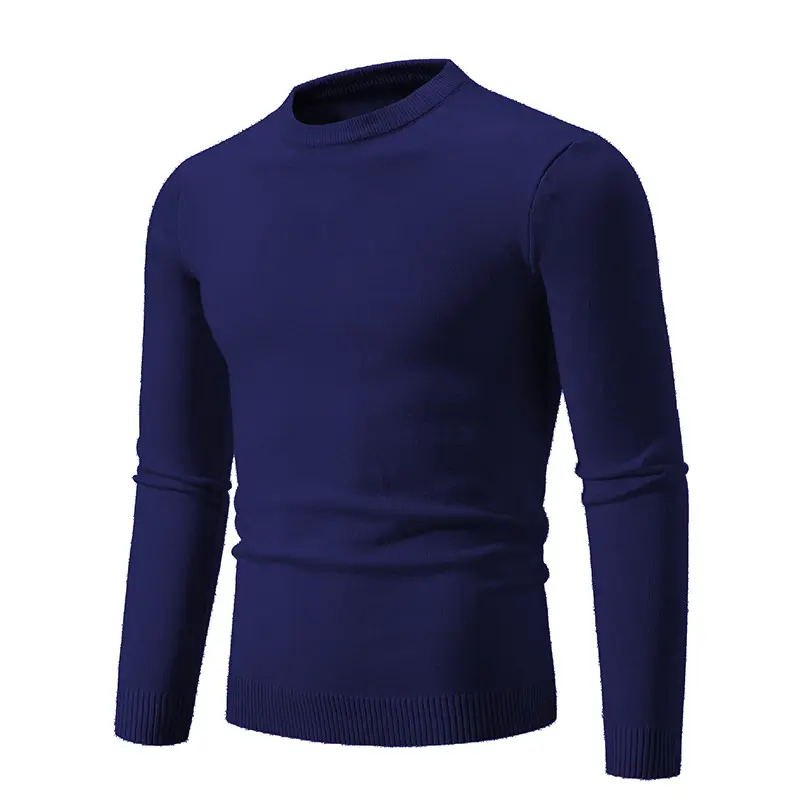 Men's Black Retro Round Neck Sweater - Image 7