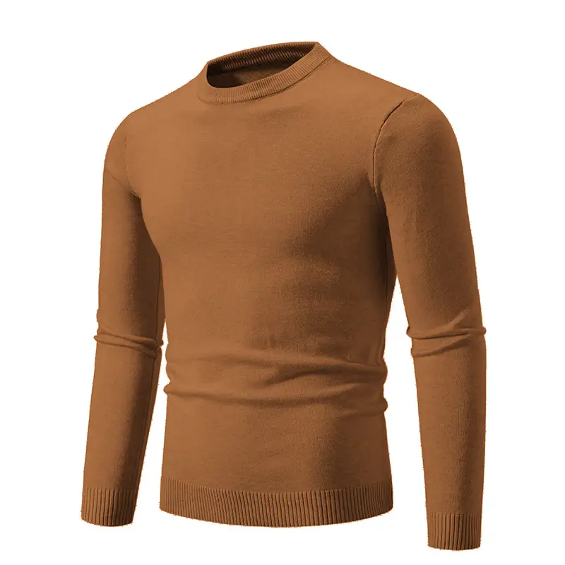 Men's Black Retro Round Neck Sweater - Image 8