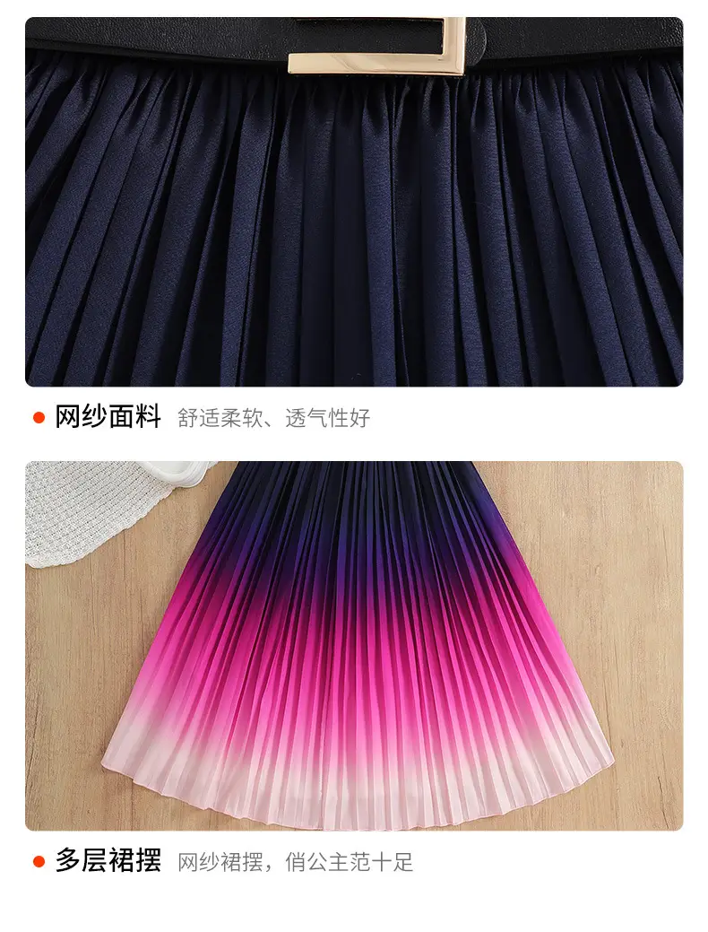 Black Sleeveless Girl's Dress Large European Style — feature 13