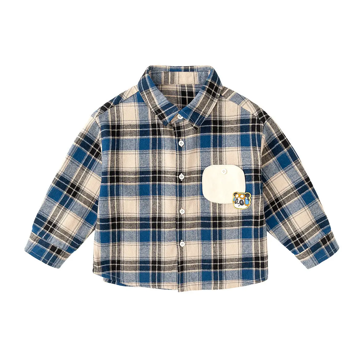 Dudu Boys Plaid Shirt & Pants Set Spring - Image 10