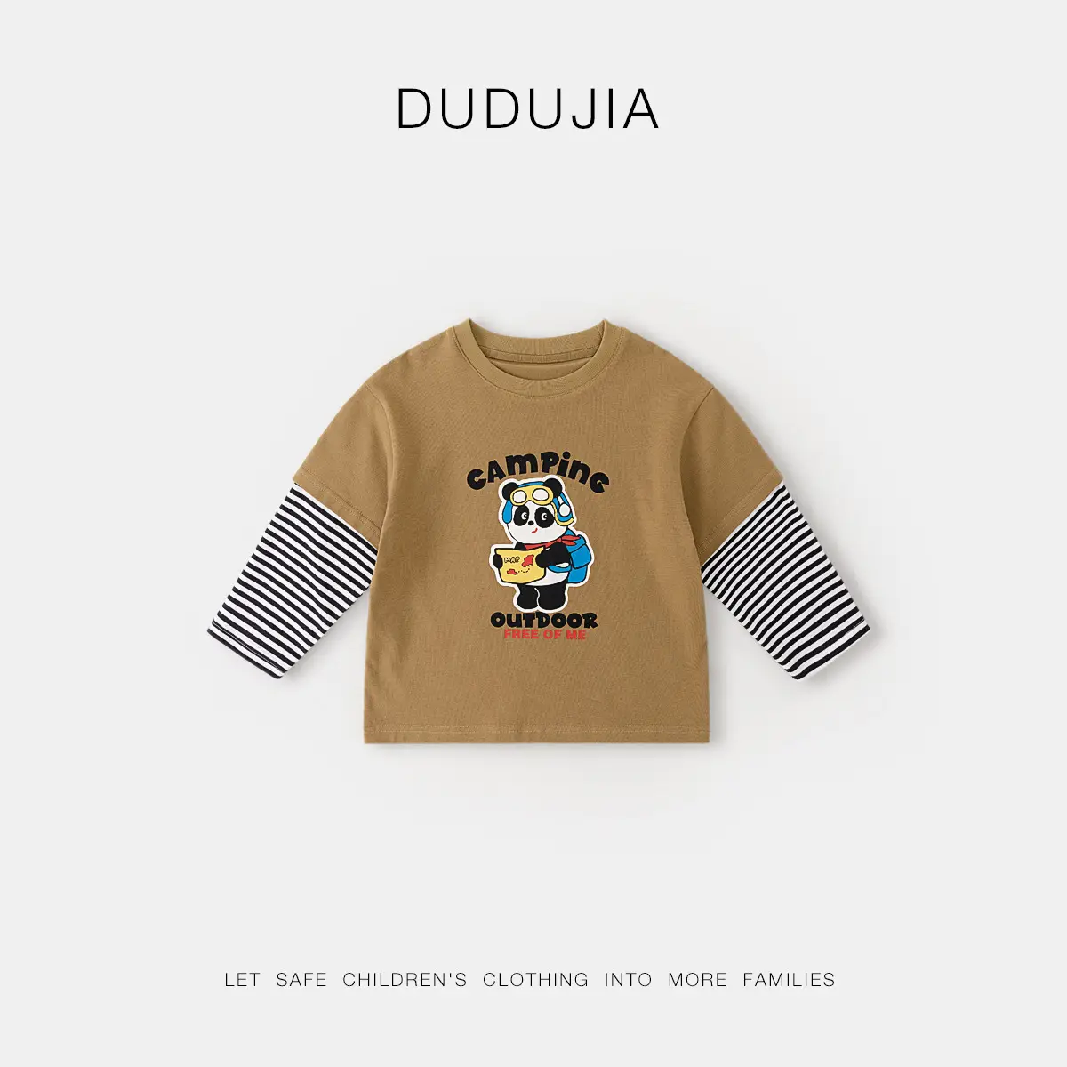 Dudu Boys Plaid Shirt & Pants Set Spring - Image 3