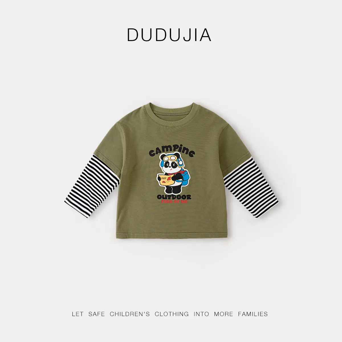 Dudu Boys Plaid Shirt & Pants Set Spring - Image 4