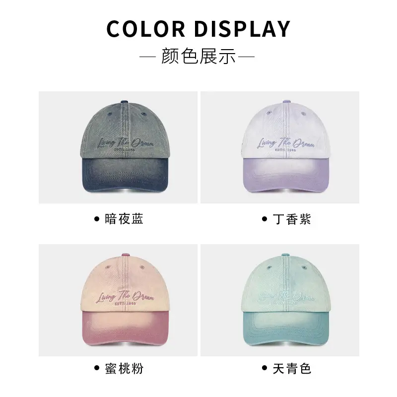 Retro Gradient Baseball Cap for Kids Summer Casual All-match - Image 6