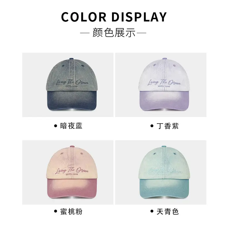 Retro Gradient Baseball Cap for Kids Summer Casual All-match — feature 20