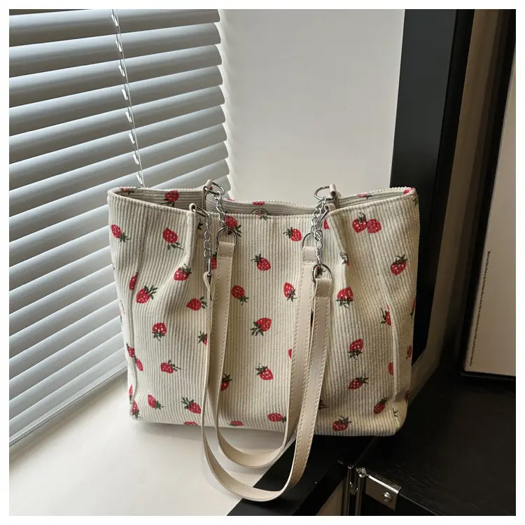 South Korea Ins Large Capacity Strawberry Tote Bag — feature 21