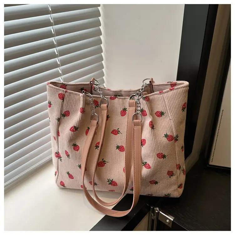 South Korea Ins Large Capacity Strawberry Tote Bag — feature 22