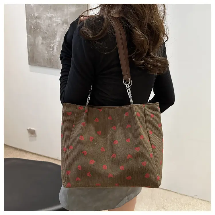 South Korea Ins Large Capacity Strawberry Tote Bag — feature 8