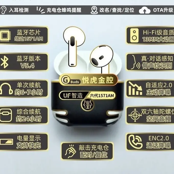 Bluetooth Headset Yuehu 1571Am Jerry Zhongke Pro3 Heart Rate Detection Noise Reduction Fifth Generation 1562Ae Suitable for 63E — feature 30
