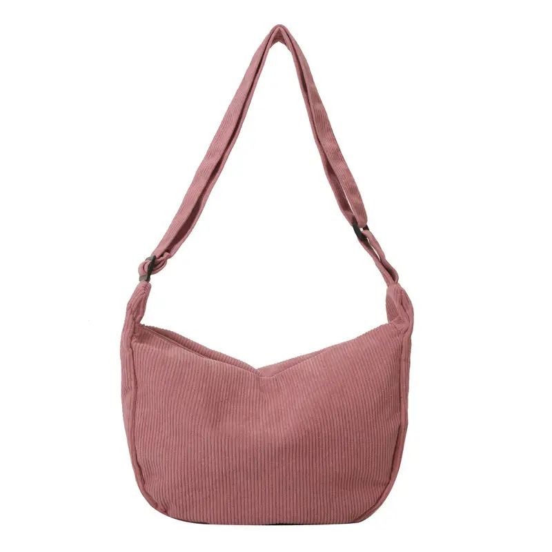 Beige Lazy Style Flannel Crossbody Bag for Women - Image 13