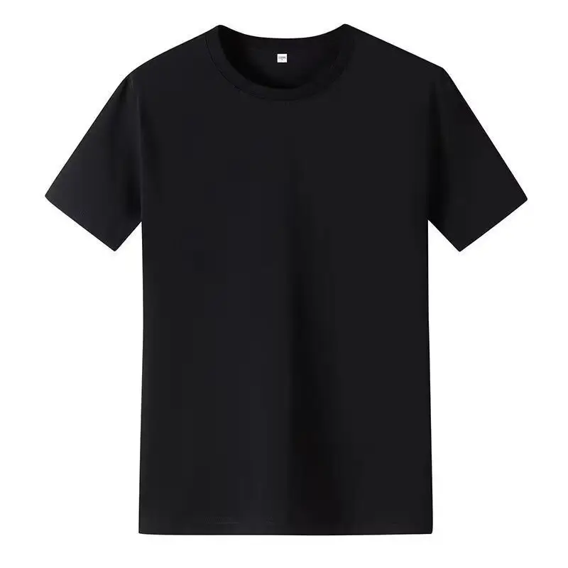 2024 Black Letter Printed T-Shirt Short Sleeve Round Neck — feature 9