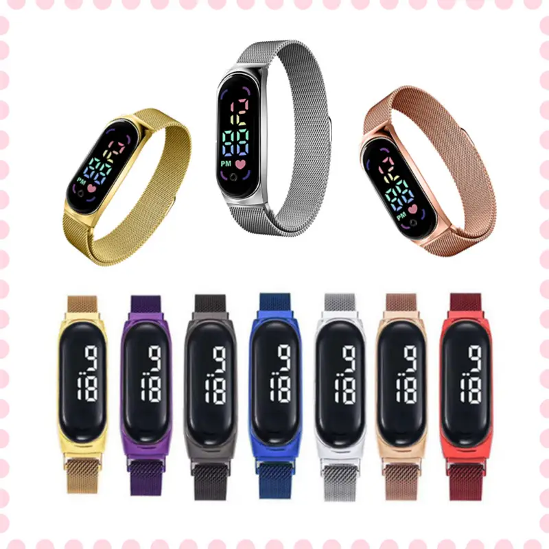 Wholesale LED Watch Mesh Belt Multi Color - Image 5